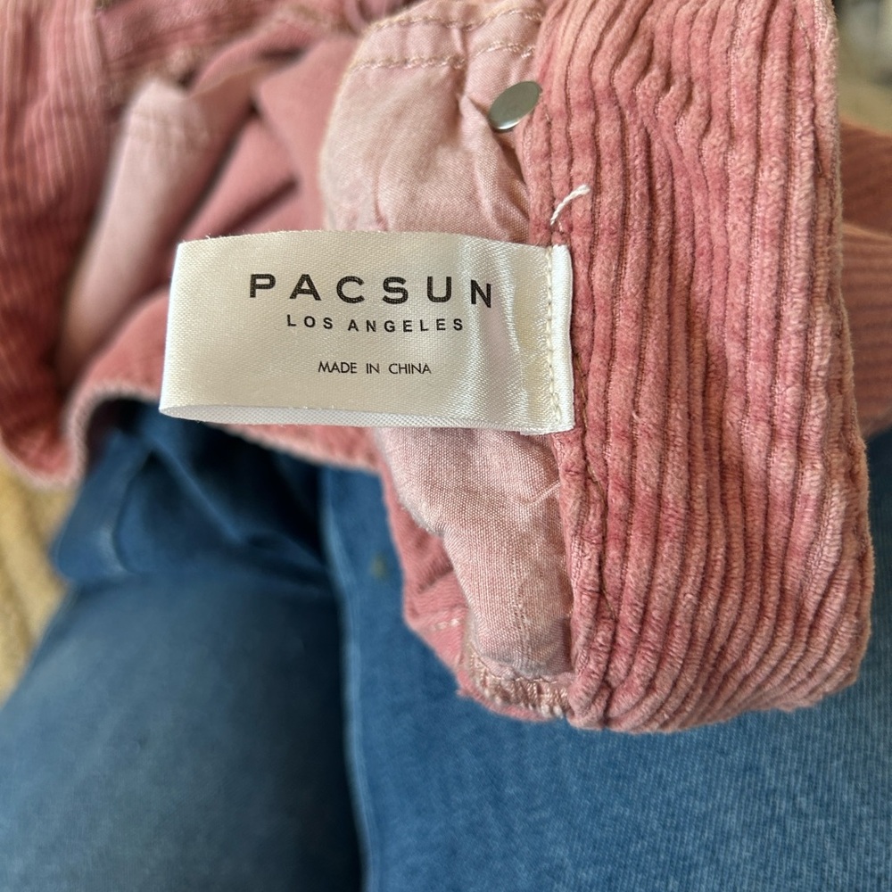 PacSun Dusty Rose Corduroy Mom Jean Pants Women’s Size 24 - Picture 7 of 8